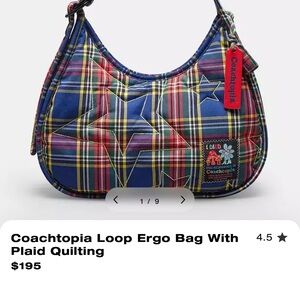 ISO Coachtopia Loop Ergo Bag with Plaid Quilting.